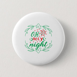 Xmas Gift Oh Heilige Nacht Ronde Button 5,7 Cm