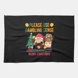 Xmas Gift PUGS the Canine Counselor Theedoek