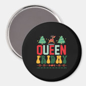 Xmas Gift Queen Vrijdag Magneet (Voorkant / Achterkant)