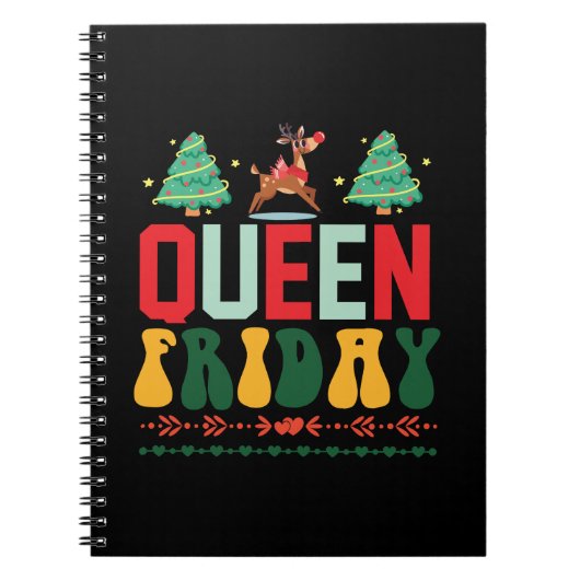 Xmas Gift Queen Vrijdag Notitieboek (Voorkant)