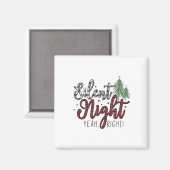 Xmas Gift Silent Night Ja Magneet (Voorkant / Achterkant)