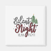 Xmas Gift Silent Night Ja Magneet (Voorkant)