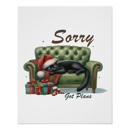 Xmas Gift Sorry kreeg plannen Perfect Poster (Voorkant)