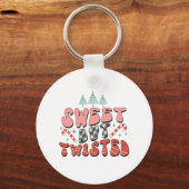 Xmas Gift Sweet, maar twisted Sleutelhanger (Voorkant)