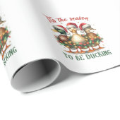 Xmas Gift te zijn Ducking Cadeaupapier (Rol Hoek)