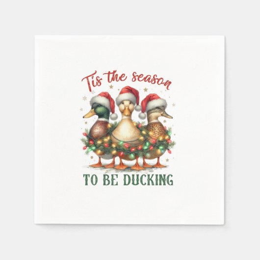 Xmas Gift te zijn Ducking Servet (Voorkant)