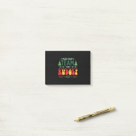 Xmas Gift Team Rudolf Post-it® Notes (Op bureau)
