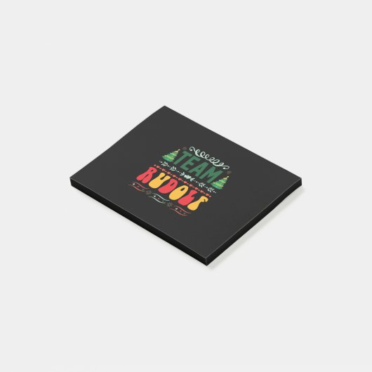 Xmas Gift Team Rudolf Post-it® Notes (Schuin)