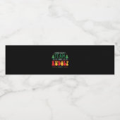 Xmas Gift Team Rudolf Waterfles Etiket (Enkel label)