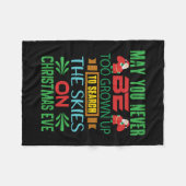 Xmas Gift The Skies On Christmas Eve Fleece Deken (Voorkant (Horizontaal))