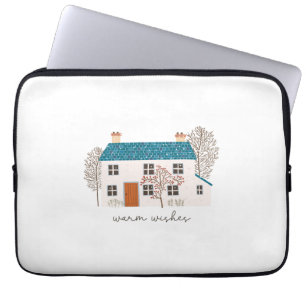 Xmas Gift Warm Wishes Laptop Sleeve