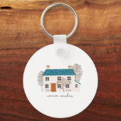 Xmas Gift Warm Wishes Sleutelhanger (Voorkant)