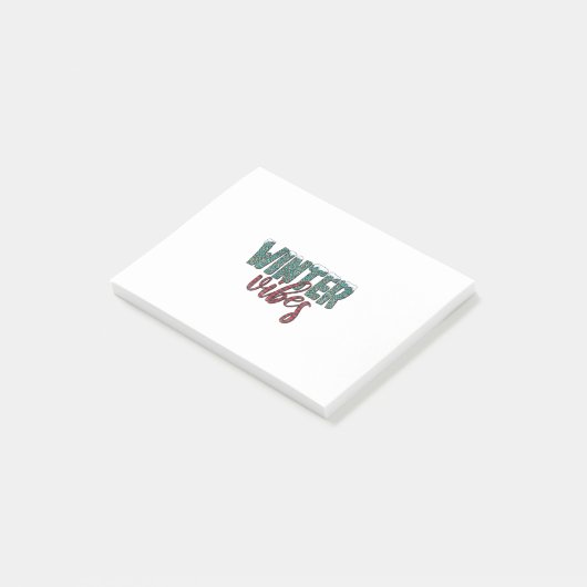 Xmas Gift Winter Vibes Post-it® Notes (Schuin)