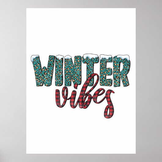 Xmas Gift Winter Vibes Poster (Voorkant)