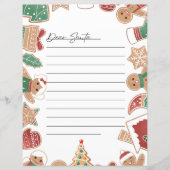 Xmas Gingerbread Kinder Verlanglijstje Brief aan S (Voorkant)