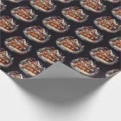 Xmas Gingerbread man huis Cadeaupapier (Hoek)