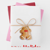 Xmas Gingersnap Wrapping Paper Flat Sheet Set van  (In situ)
