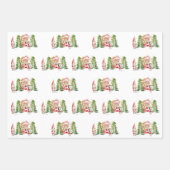XMAS Gnome Design 1 Inpakpapier Vel (Voorkant)