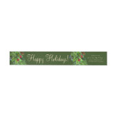 Xmas Gold Green Waterverf Weduwkeeradres voor brui (Individueel)