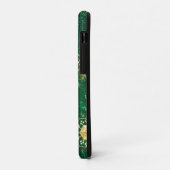 Xmas Golden Snowflakes op groene achtergrond Case-Mate iPhone Case (Achterkant/links)