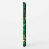 Xmas Golden Snowflakes op groene achtergrond Case-Mate iPhone Case (Achterkant/links)