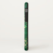 Xmas Golden Snowflakes op groene achtergrond Case-Mate iPhone Case (Achterkant/links)