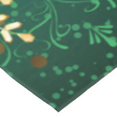 Xmas Golden Snowflakes op groene achtergrond Tafelkleed (Gekanteld)