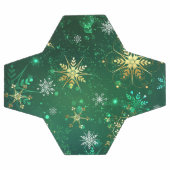 Xmas Golden Snowflakes op groene achtergrond Voetbal (Enkel)