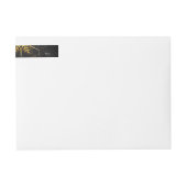 Xmas Golden Snowflakes op zwarte achtergrond (Voorkant)