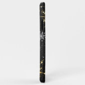 Xmas Golden Snowflakes op zwarte achtergrond Case-Mate iPhone Case (Achterkant/rechts)