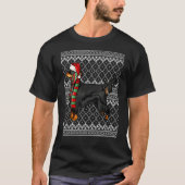 Xmas Gordon Setter Sinterklaas Pet Lelijke Kerst T-shirt (Voorkant)