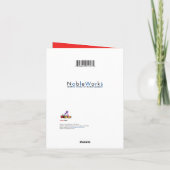 Xmas Grappige Kat en Hond - Denk dat de Kerstman h Feestdagen Kaart (Achterkant)