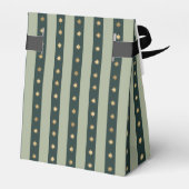 Xmas Green stripe Holiday Noel Christmas Wrapping Bedankdoosjes (Achterkant)