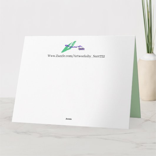 Xmas Greeting Card   : Christmas Feeling Kaart (Achterkant)