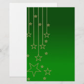 Xmas groen briefpapier (Voorkant / Achterkant)