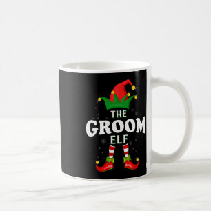 Xmas Groom Elf Familie Matching Kerstmis Pyjama Koffiemok