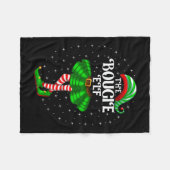 Xmas Group Matching Vrouwen Meisjes De Bougie Elf  Fleece Deken (Voorkant (Horizontaal))