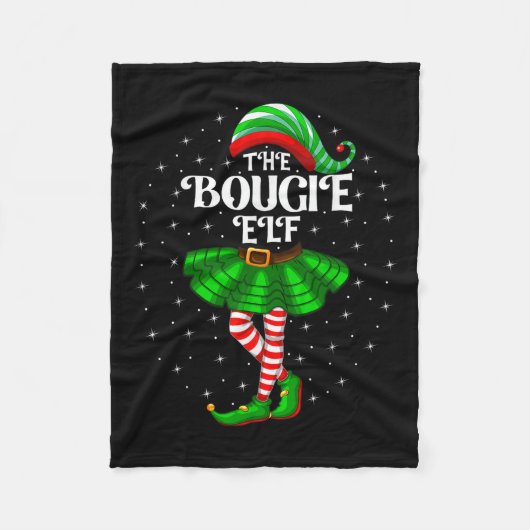 Xmas Group Matching Vrouwen Meisjes De Bougie Elf  Fleece Deken (Voorkant)