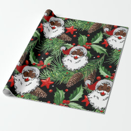 xmas heilige santa claus cadeaupapier