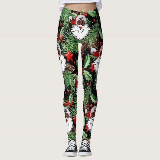 xmas heilige santa claus leggings (Voorkant)