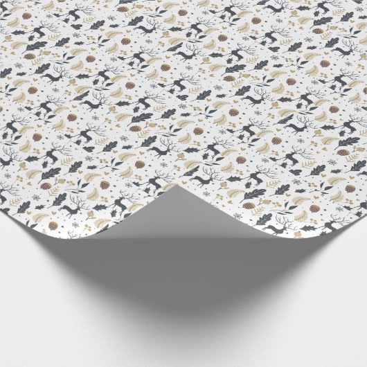 Xmas Herten en laat vreugdevolle groeten Collectie Cadeaupapier (Hoek)