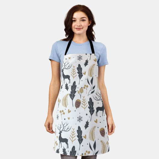 Xmas Herten en laat vreugdevolle groeten Collectie Schort (Gedragen)