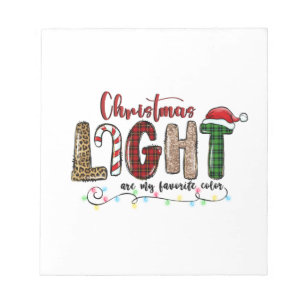 Xmas het Licht van de Gift Chritsmas is Mijn favor Notitieblok