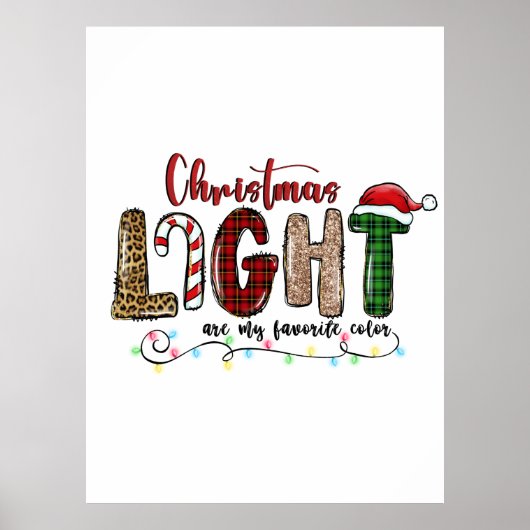 Xmas het Licht van de Gift Chritsmas is Mijn favor Poster (Voorkant)
