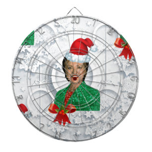 xmas Hillary clinton Dartbord