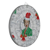 xmas Hillary clinton Dartbord (Voorkant Links)