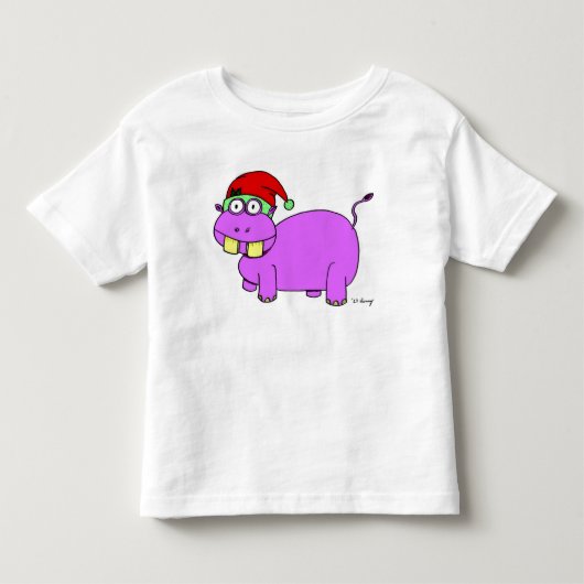Xmas Hippo Toddler T-Shirt (Voorkant)