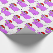 Xmas Hippo Wrapping Paper Cadeaupapier (Hoek)