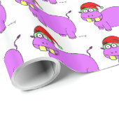 Xmas Hippo Wrapping Paper Cadeaupapier (Rol Hoek)
