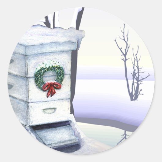 xmas-hiv ronde sticker (Voorkant)